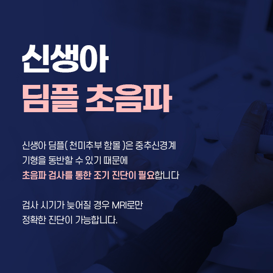 신생아 딤플 초음파